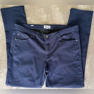 Abound Men’s Navy Blue Slim Fit Stretch Chinos Pants Size 36 Business Casual